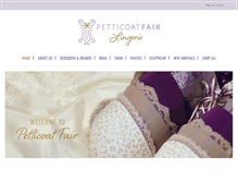 Tablet Screenshot of petticoatfair.com